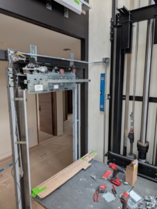 elevator installation project in progress