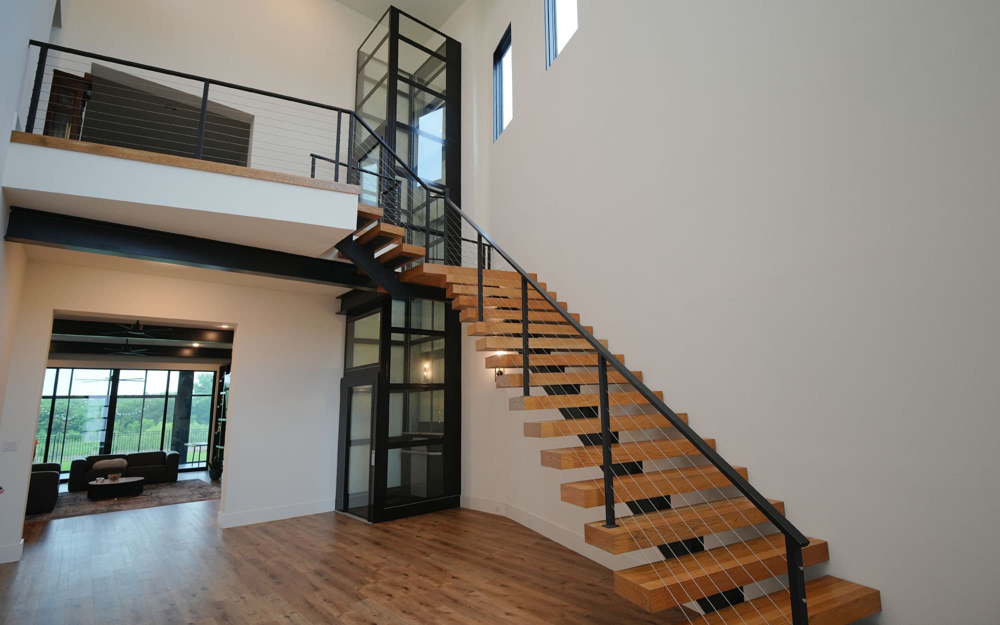 Home Elevator Near Staircase