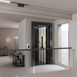 Symmetry Asterix Elevator In White Room